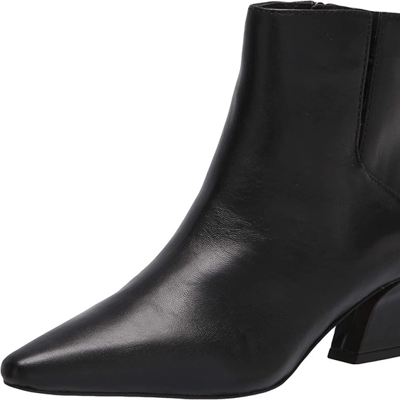 Franco Sarto Women’s Sandria Bootie Ankle Black Leather Size 9.5 - Picture 4 of 17